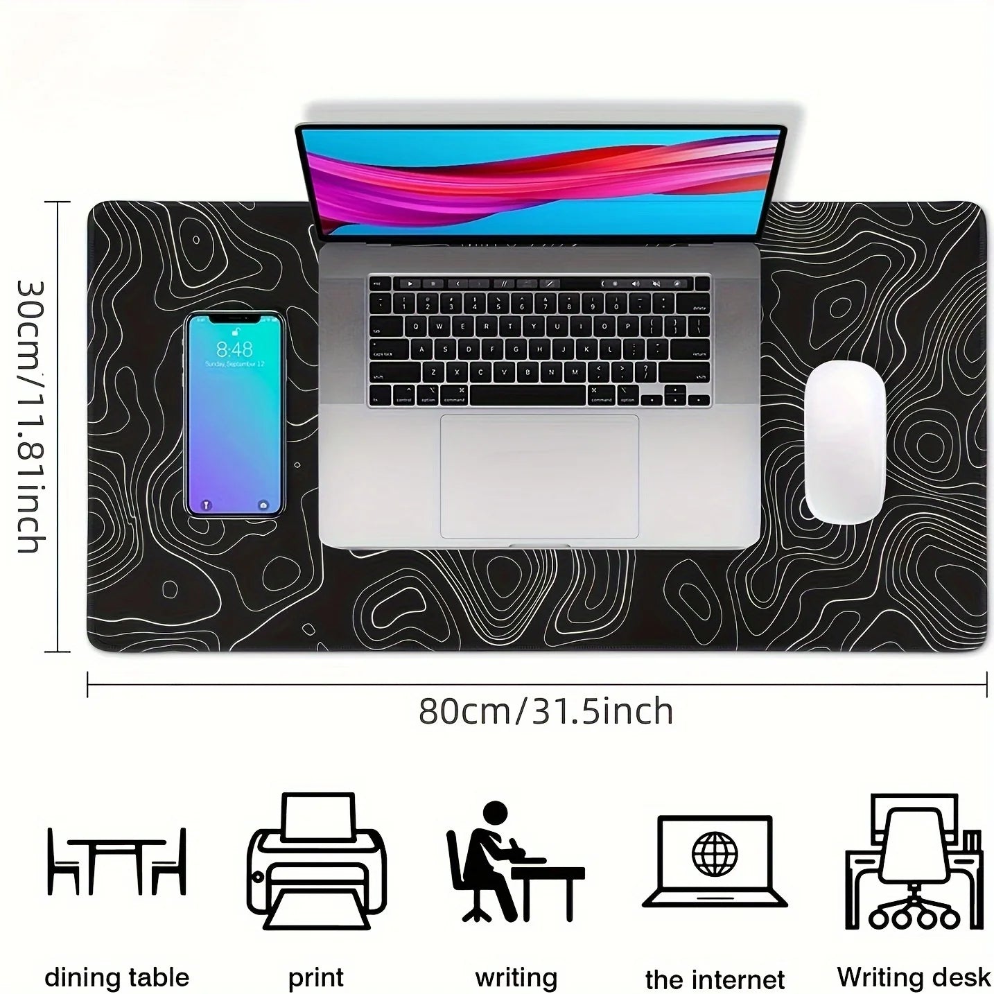 Mousepad Gamer Dark Lines XL